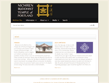 Tablet Screenshot of nichiren-shu-pdx.com